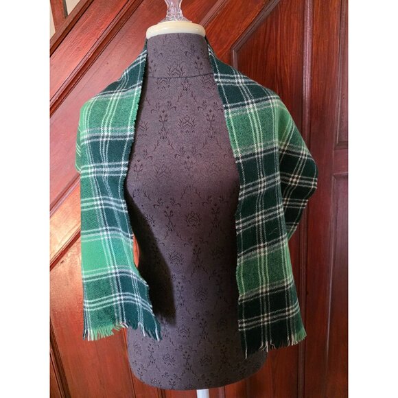 Vintage MacDonald Lord of the Isles Tartan Wool Scarf - Picture 2 of 4